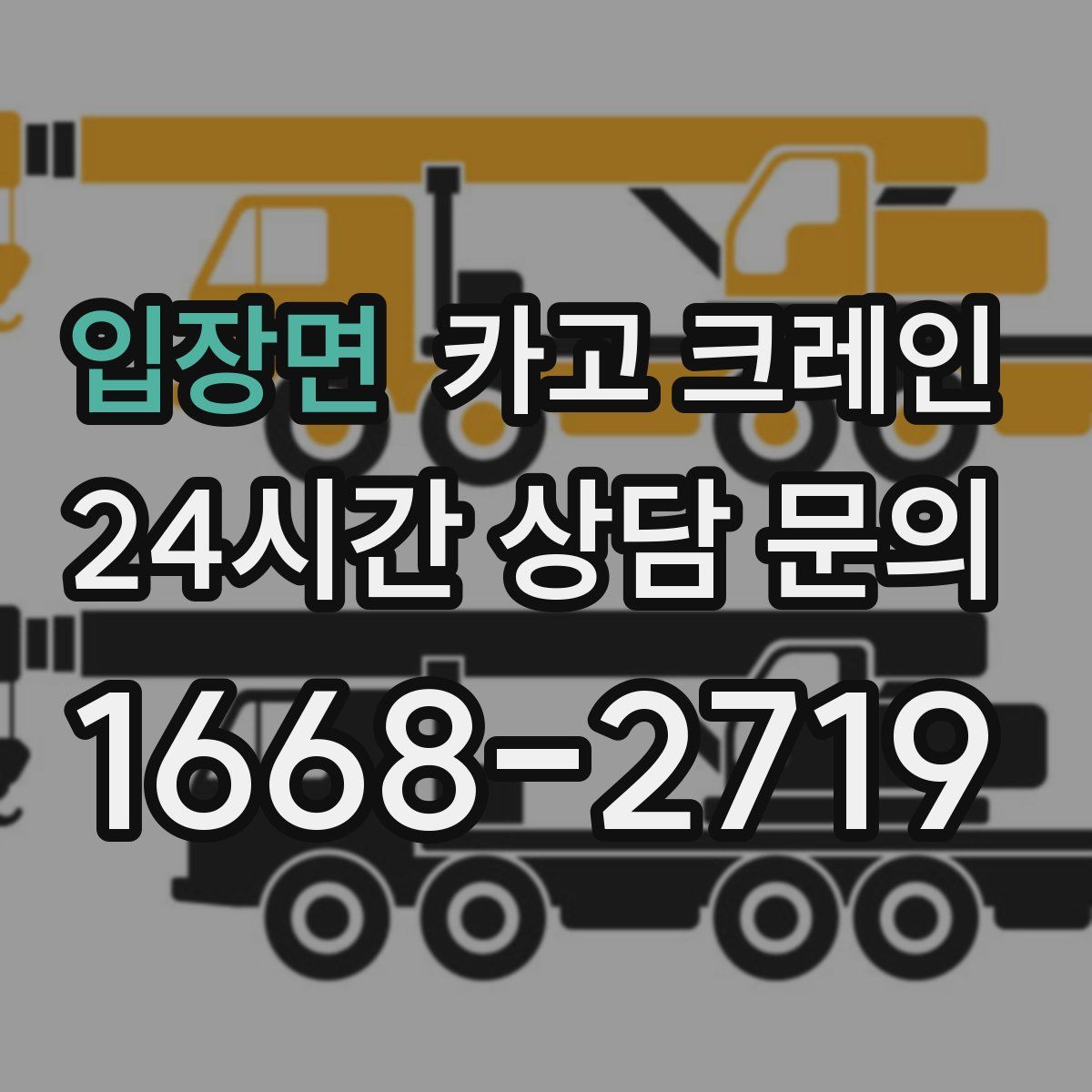 입장면 카고 크레인