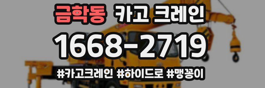 금학동 크레인 작업