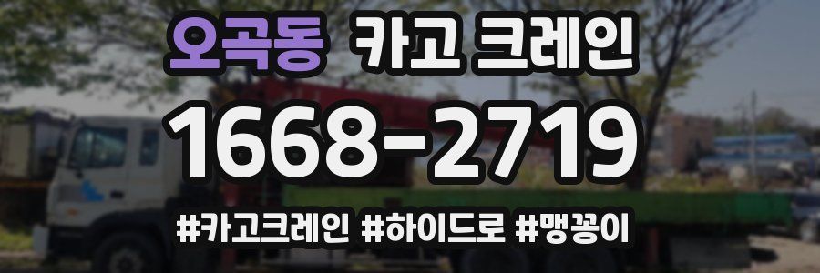 오곡동 크레인 작업