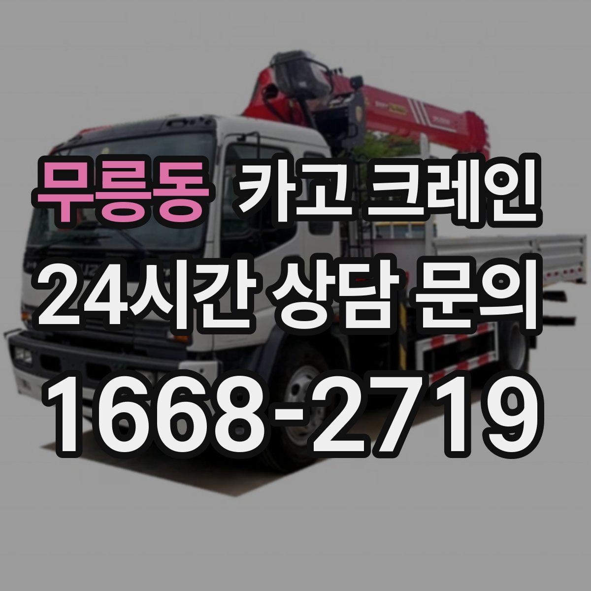 무릉동 카고 크레인 정밀 양중이 필요한 작업 사례