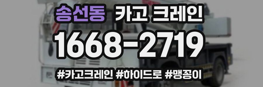 송선동 크레인 작업