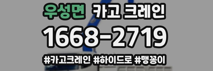 우성면 크레인 작업