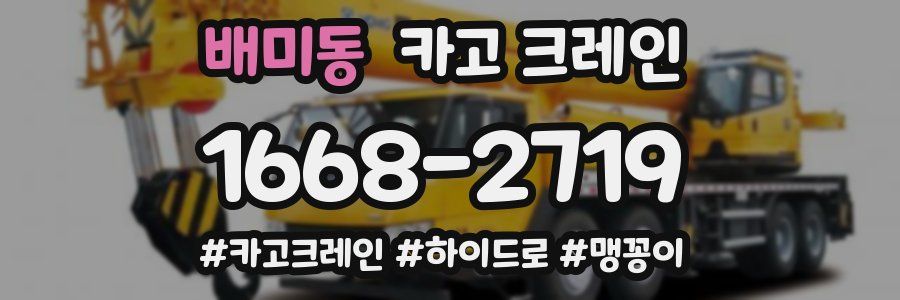 배미동 크레인 작업
