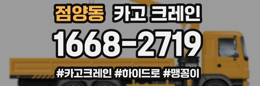 점양동 크레인 작업