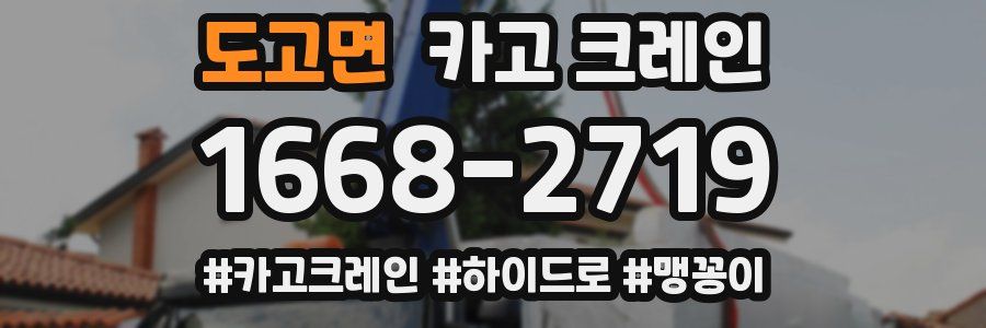 도고면 크레인 작업