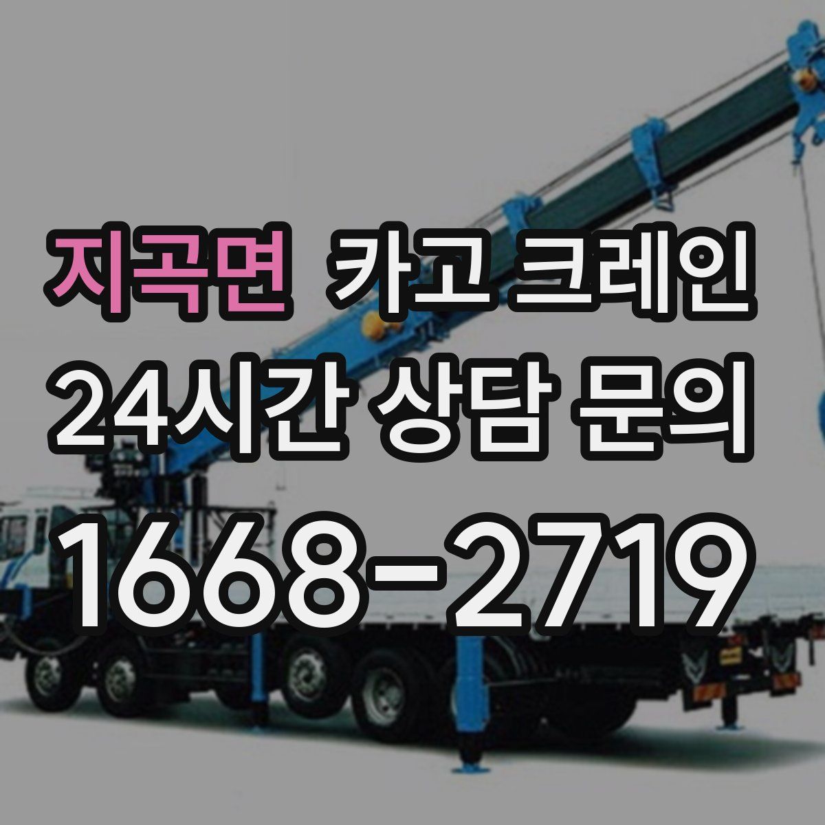 지곡면 카고 크레인