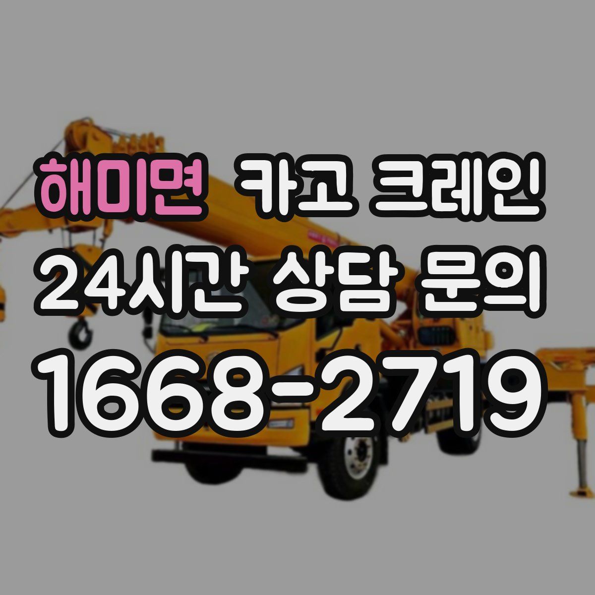 해미면 카고 크레인