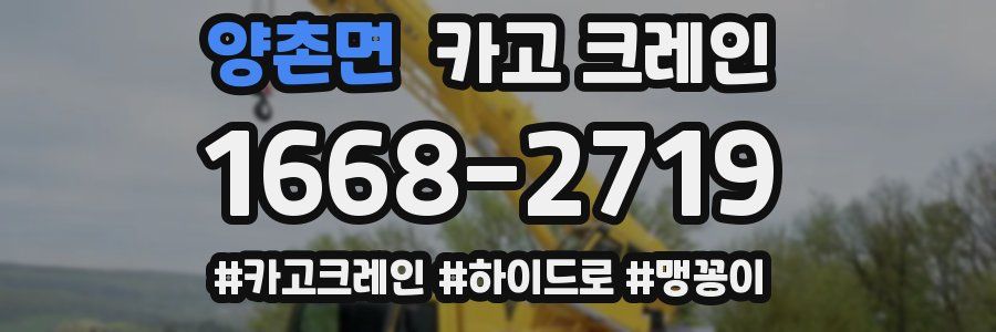 양촌면 크레인 작업