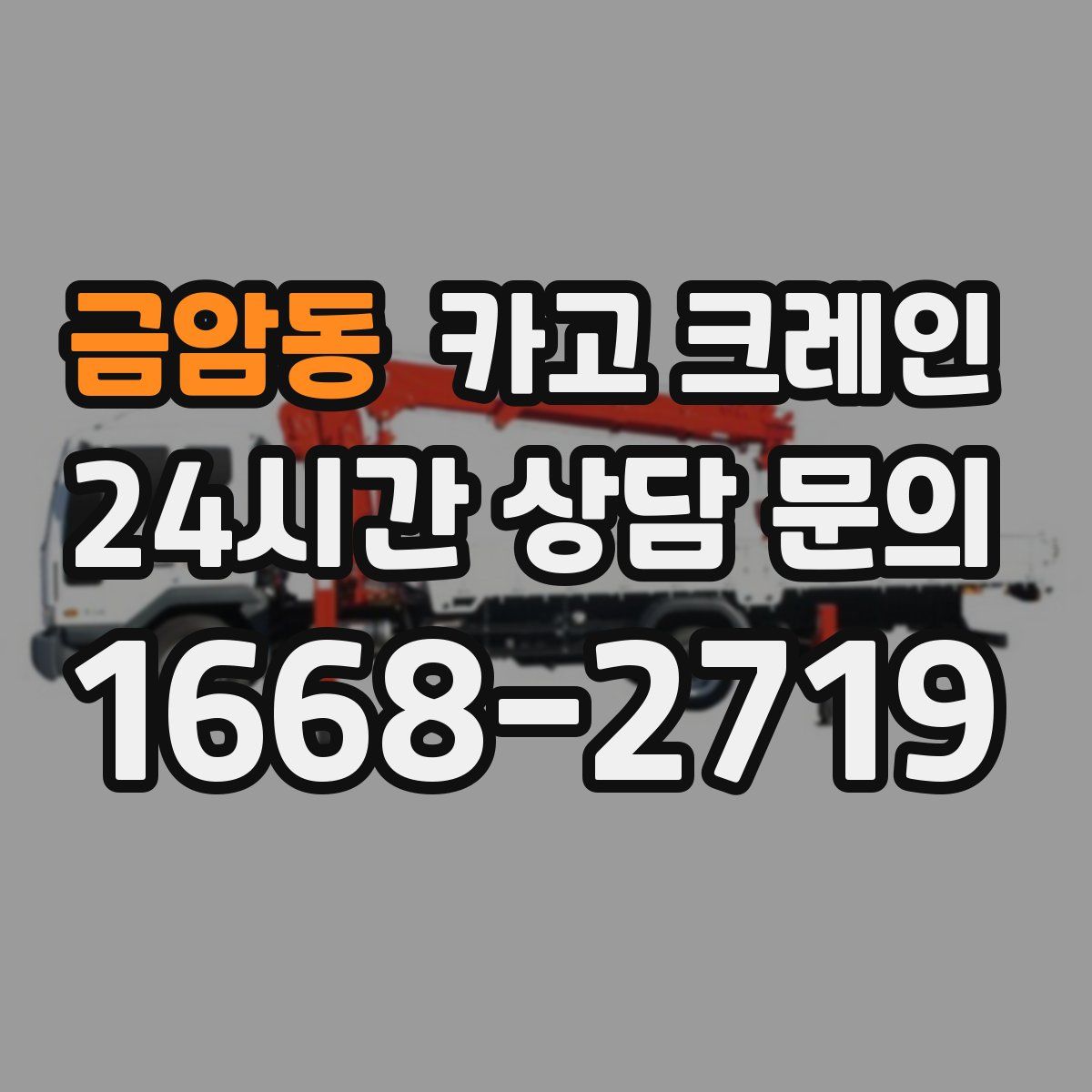 금암동 카고 크레인