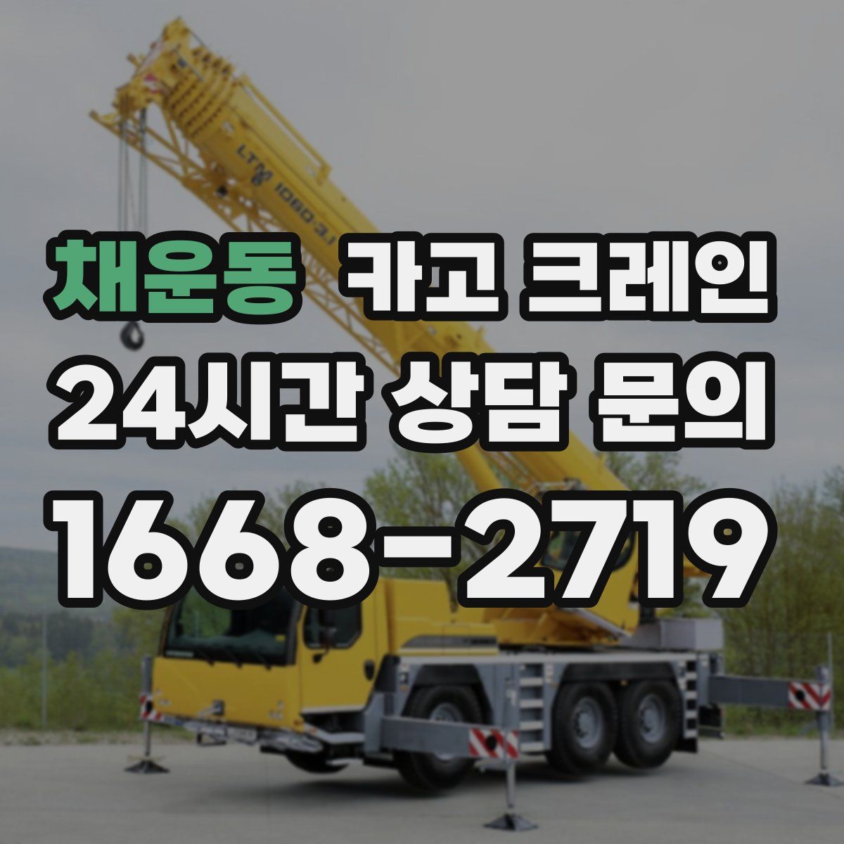 채운동 카고 크레인