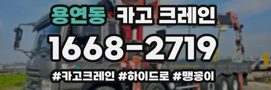 용연동 크레인 작업