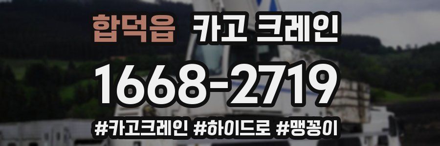 합덕읍 크레인 작업