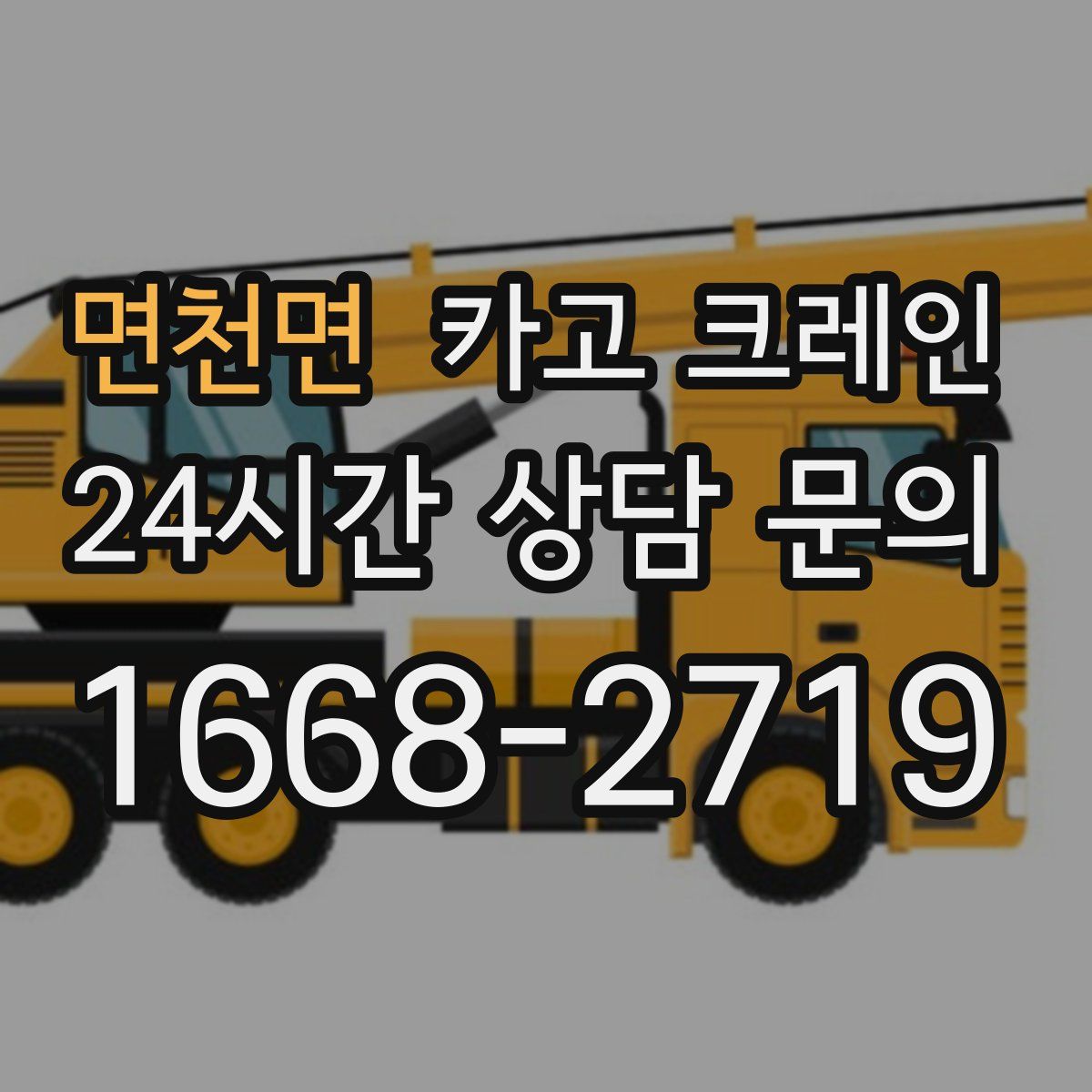 면천면 카고 크레인