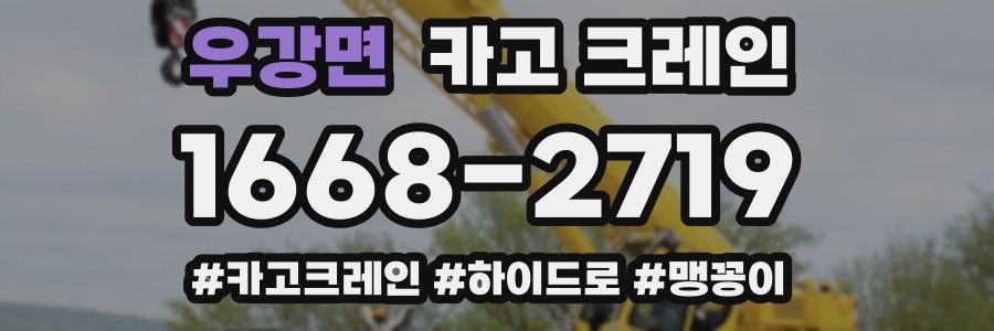 우강면 크레인 작업