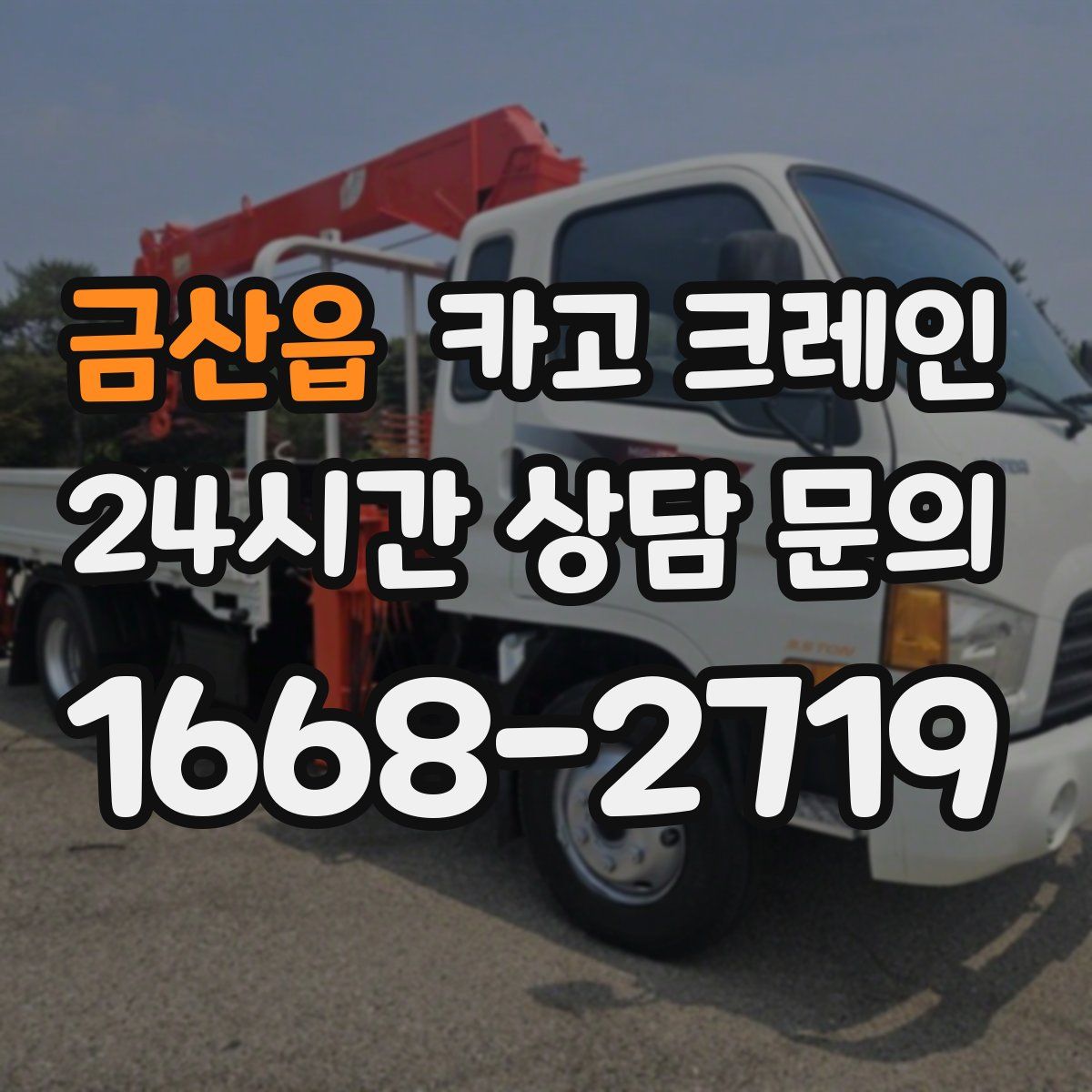 금산읍 카고 크레인