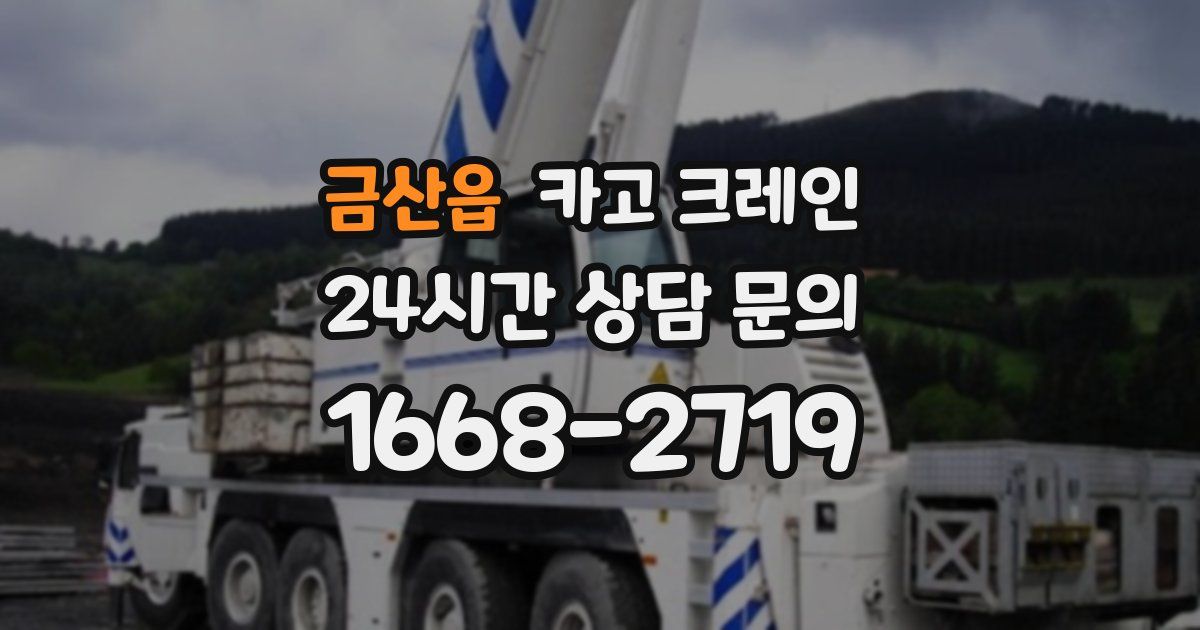 금산읍 크레인