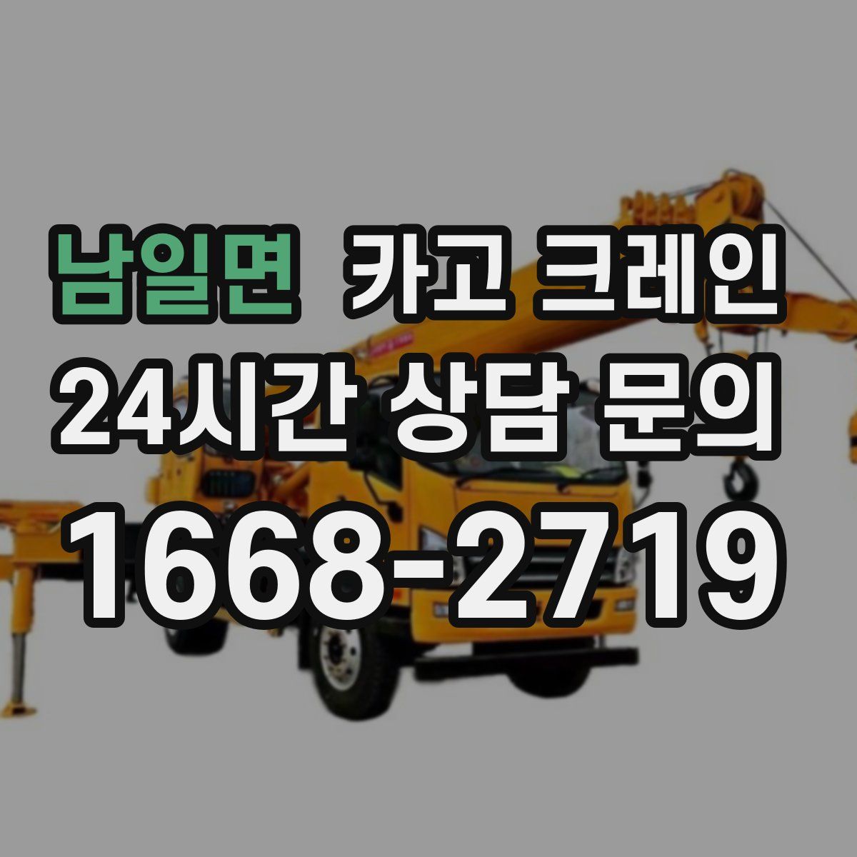 남일면 카고 크레인