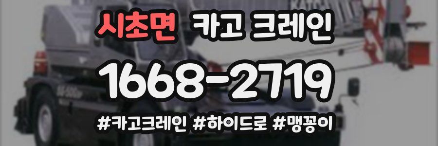 시초면 크레인 작업