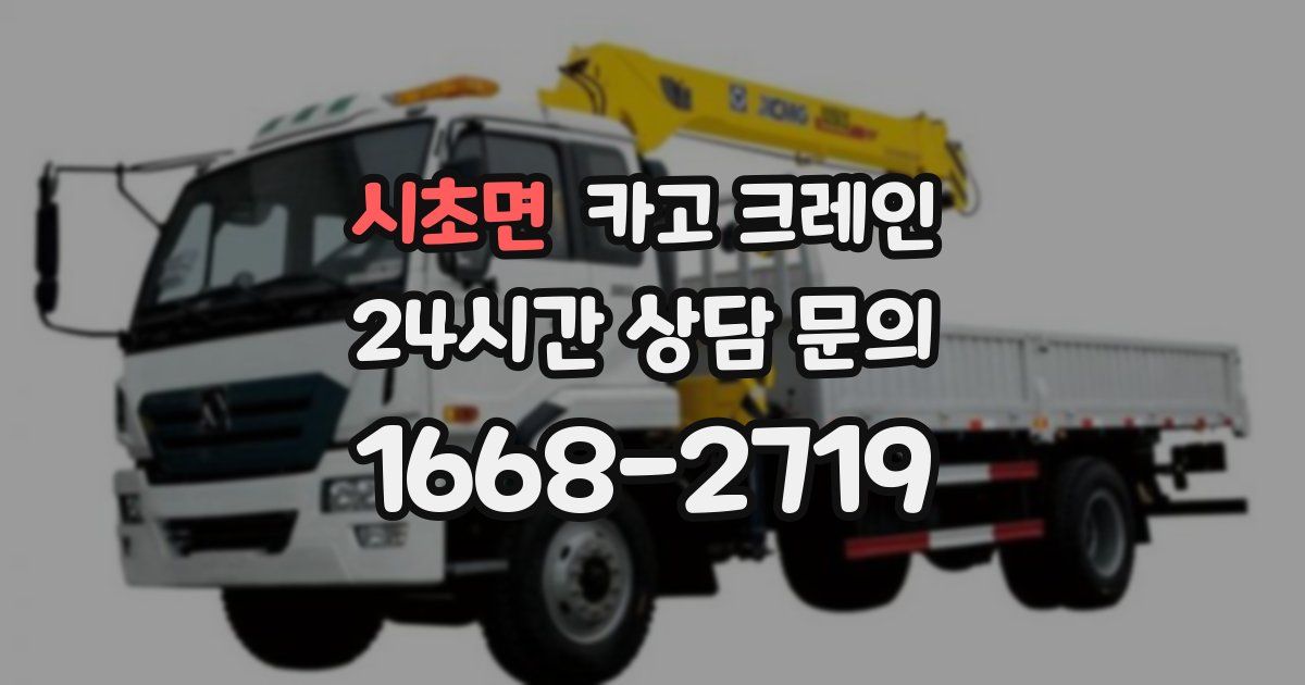 시초면 크레인