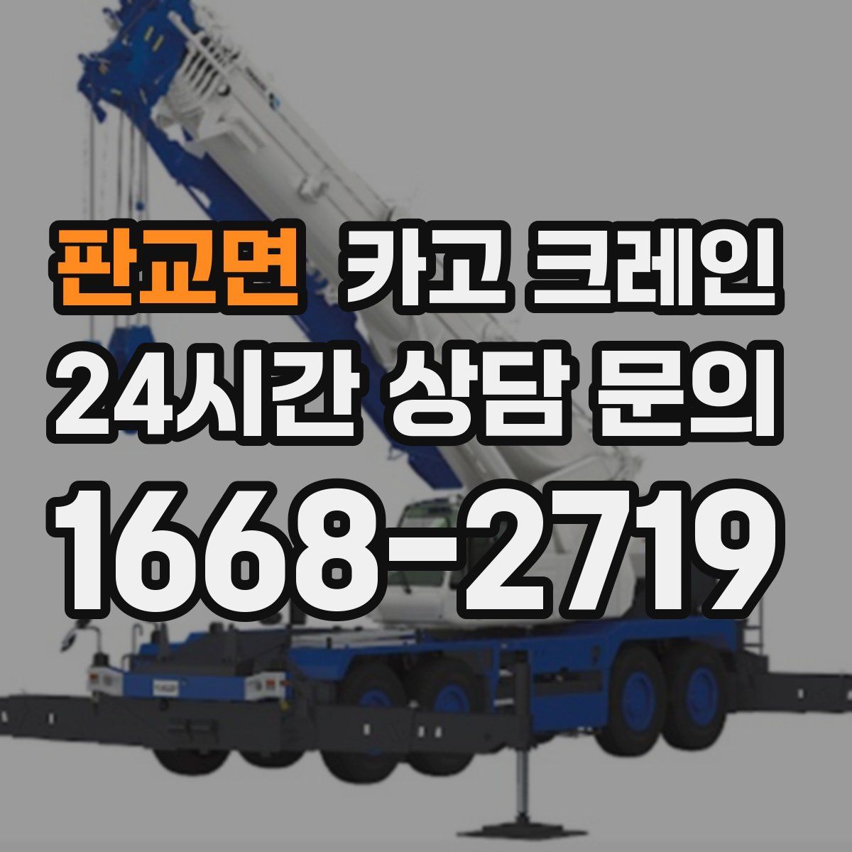 판교면 카고 크레인