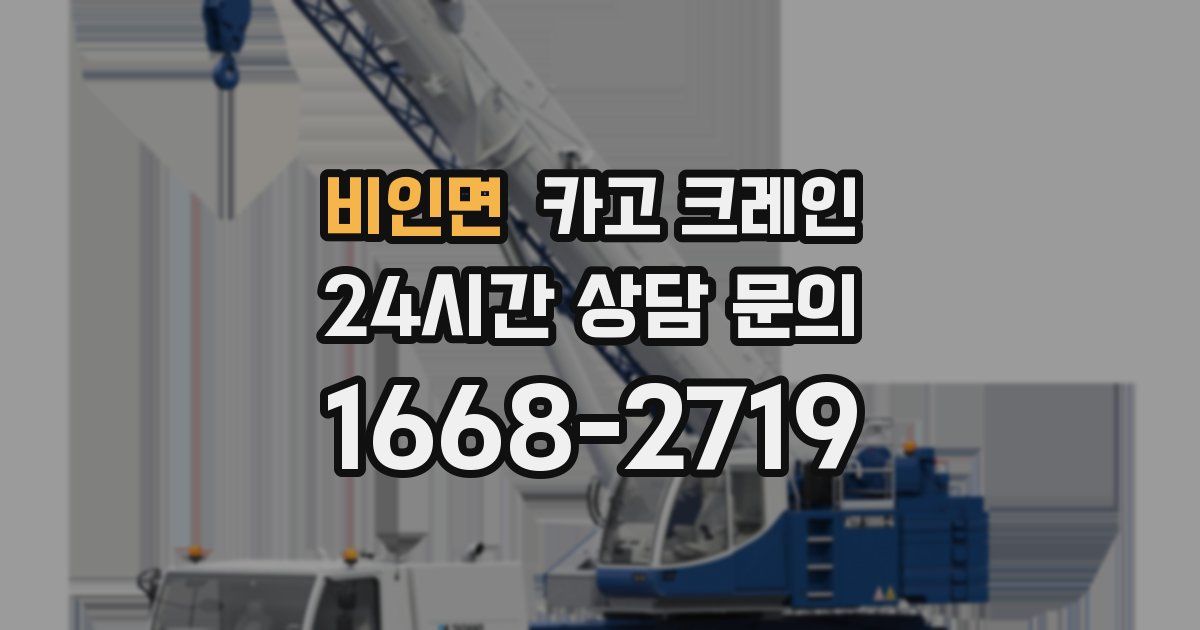 비인면 크레인