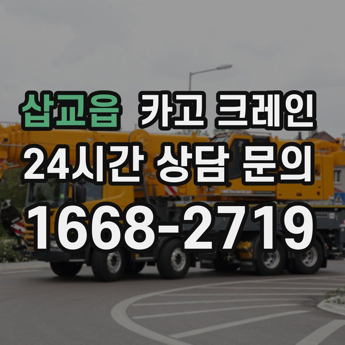 삽교읍 카고 크레인