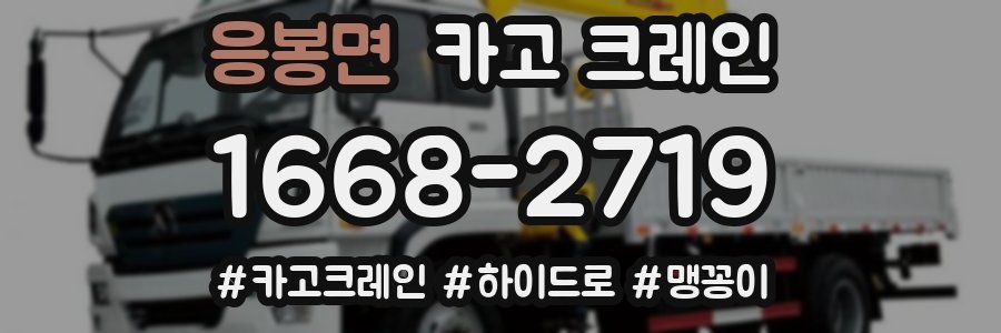 응봉면 크레인 작업