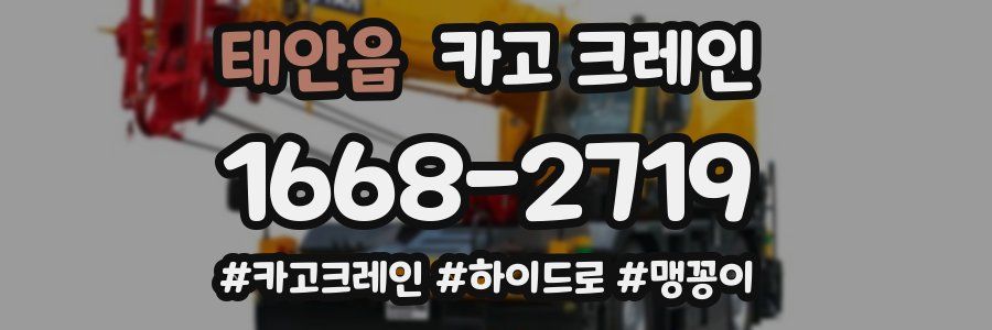 태안읍 크레인 작업