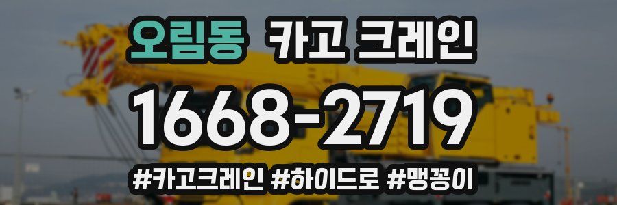 오림동 크레인 작업