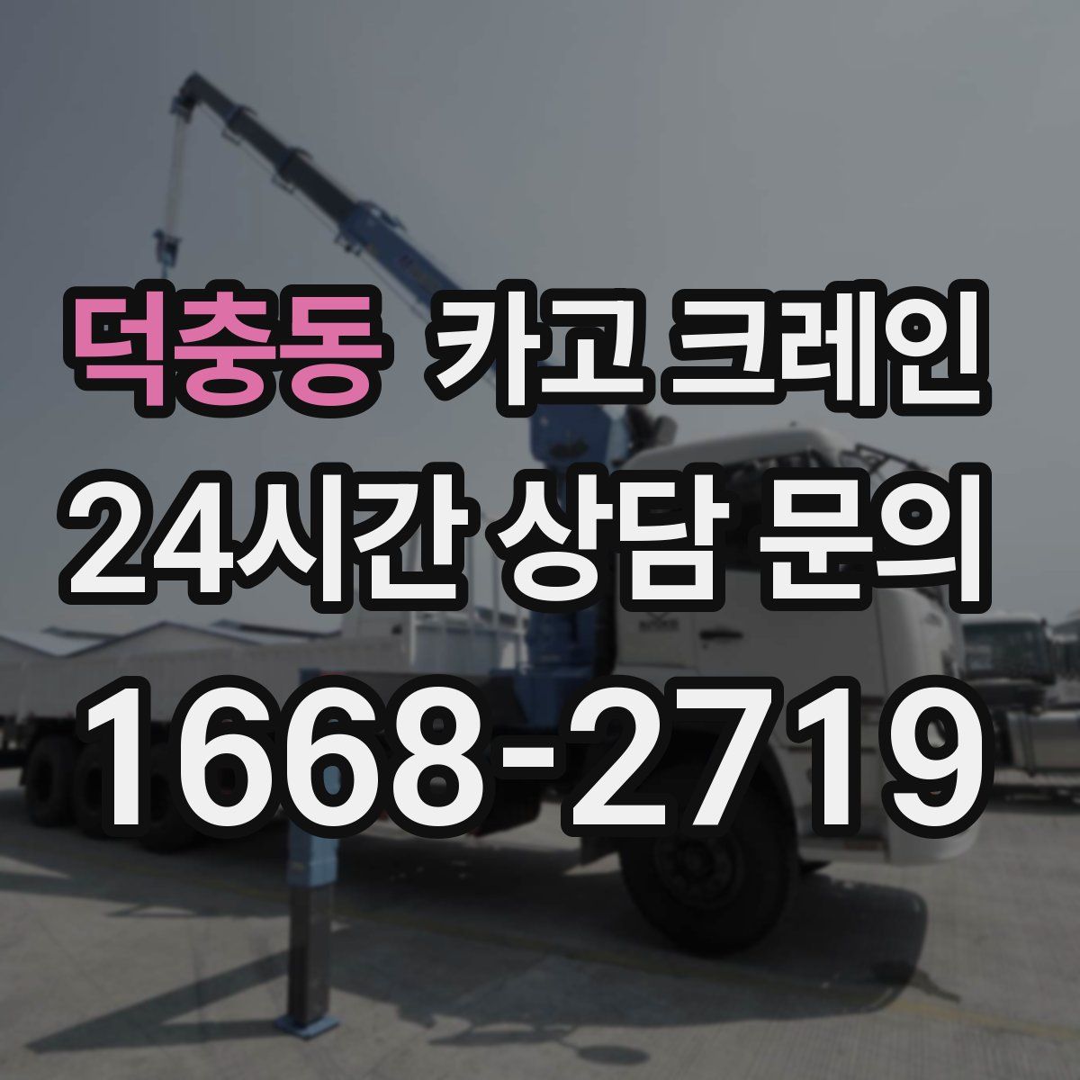 덕충동 카고 크레인