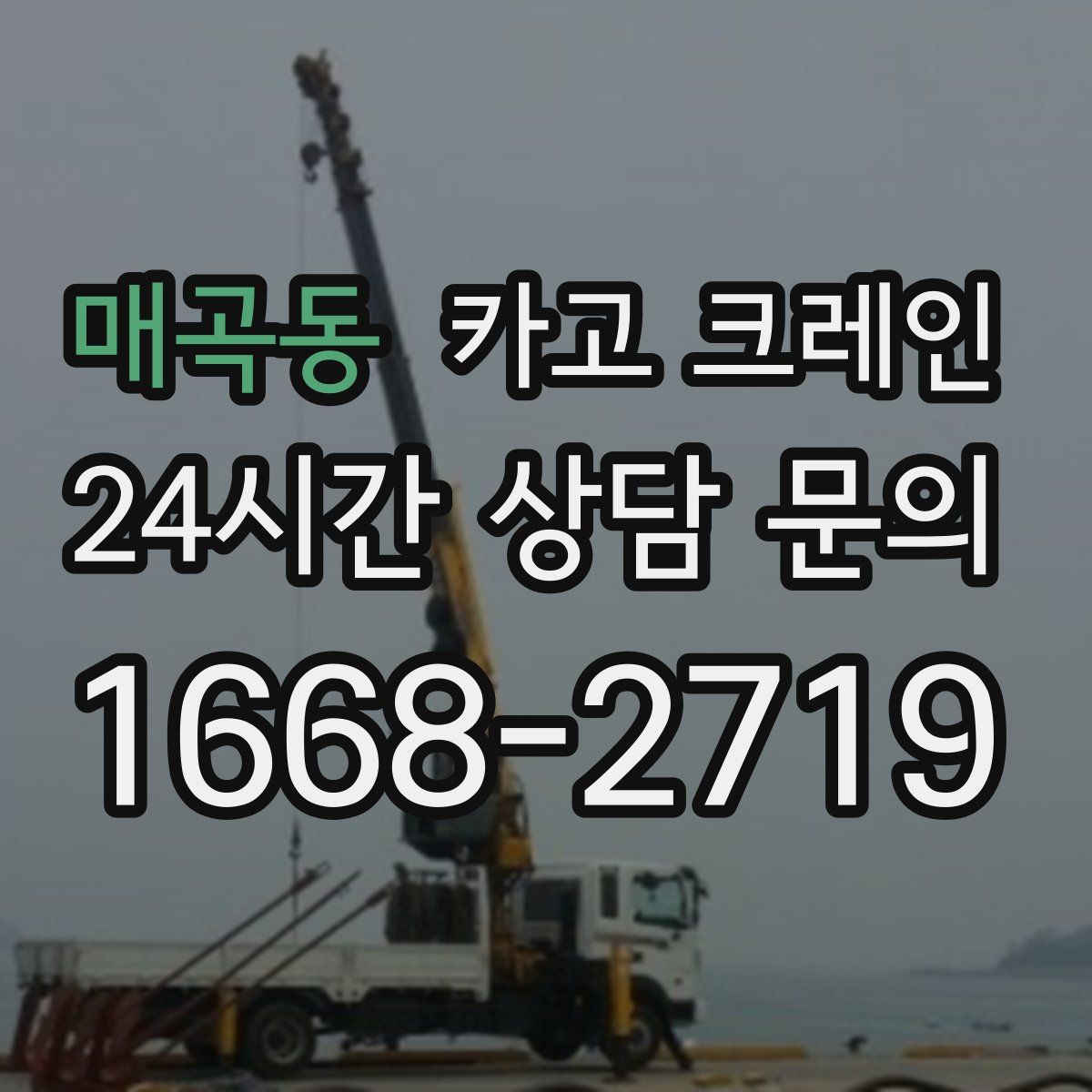 매곡동 카고 크레인
