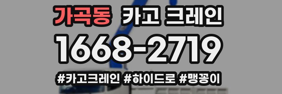 가곡동 크레인 작업