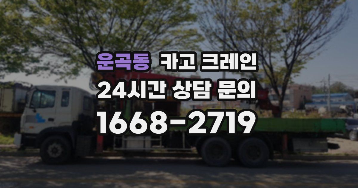 운곡동 크레인