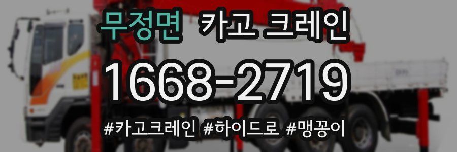 무정면 크레인 작업