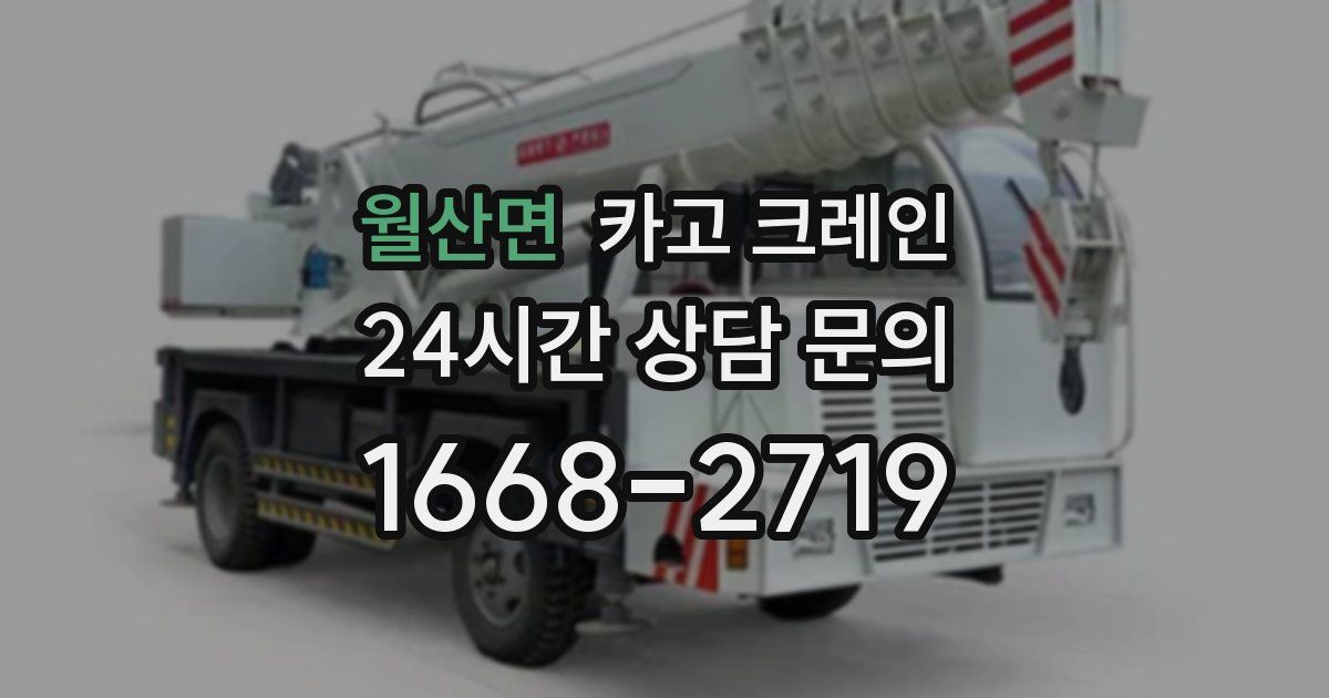 월산면 크레인