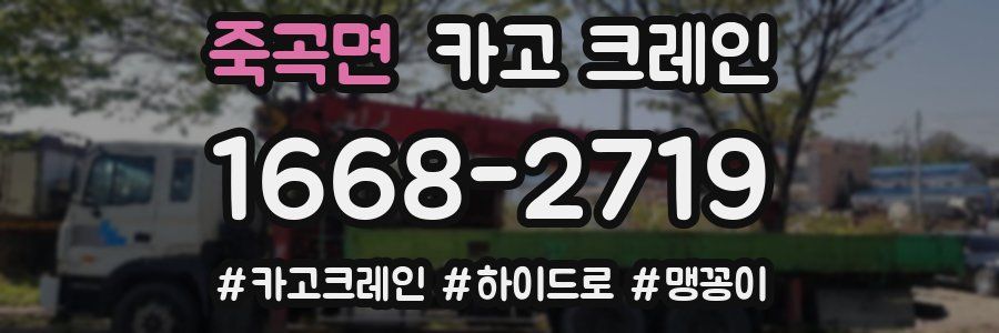 죽곡면 크레인 작업