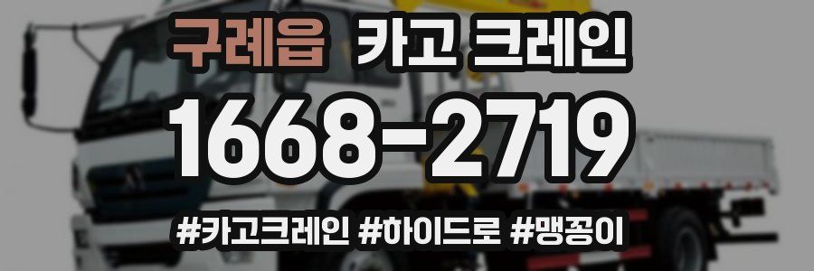 구례읍 크레인 작업