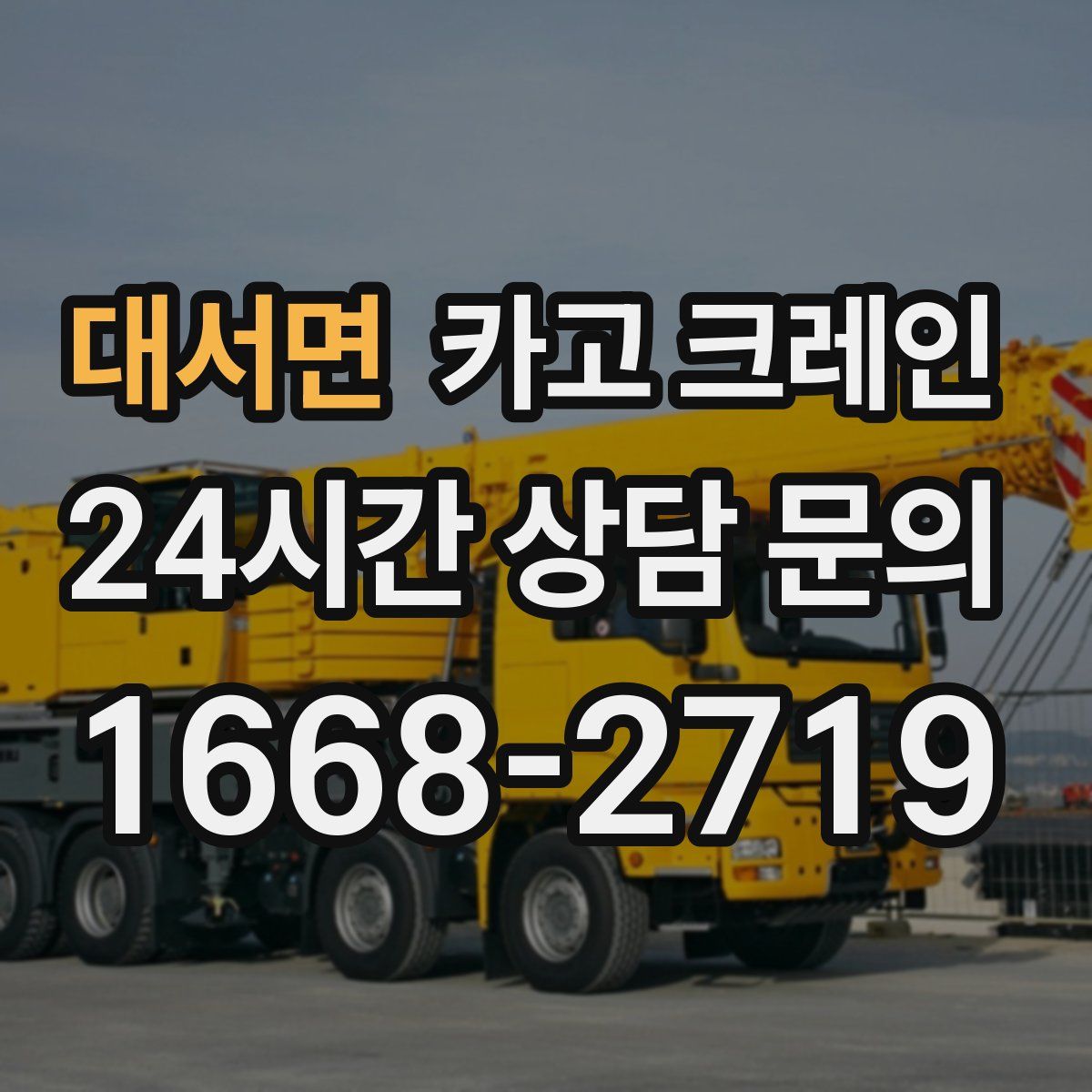 대서면 카고 크레인