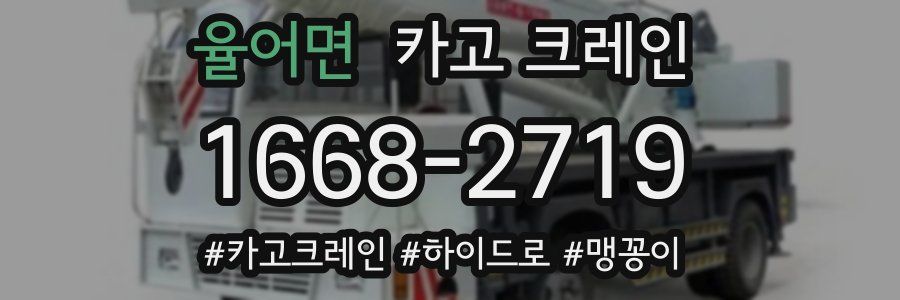 율어면 크레인 작업