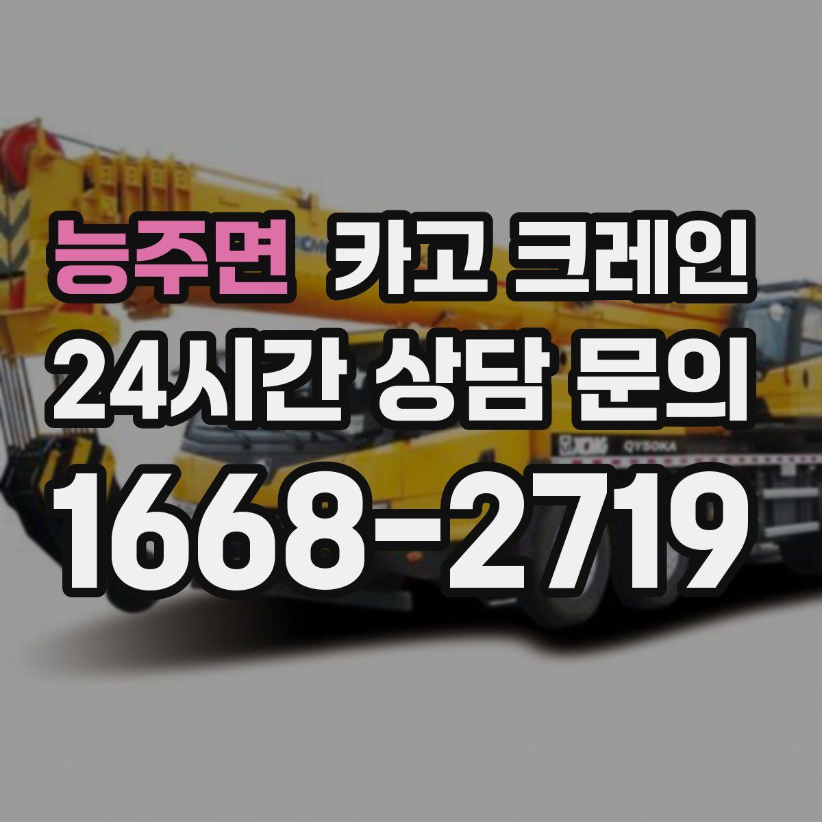 능주면 카고 크레인