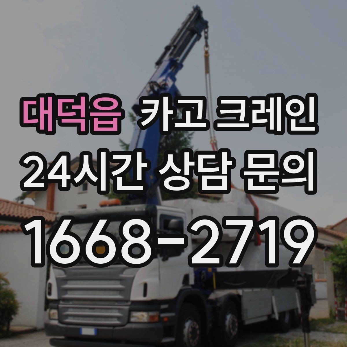 대덕읍 카고 크레인 매장 오픈 일정에 맞춘 투입 전략
