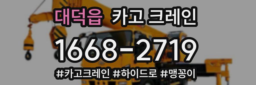 대덕읍 크레인 작업