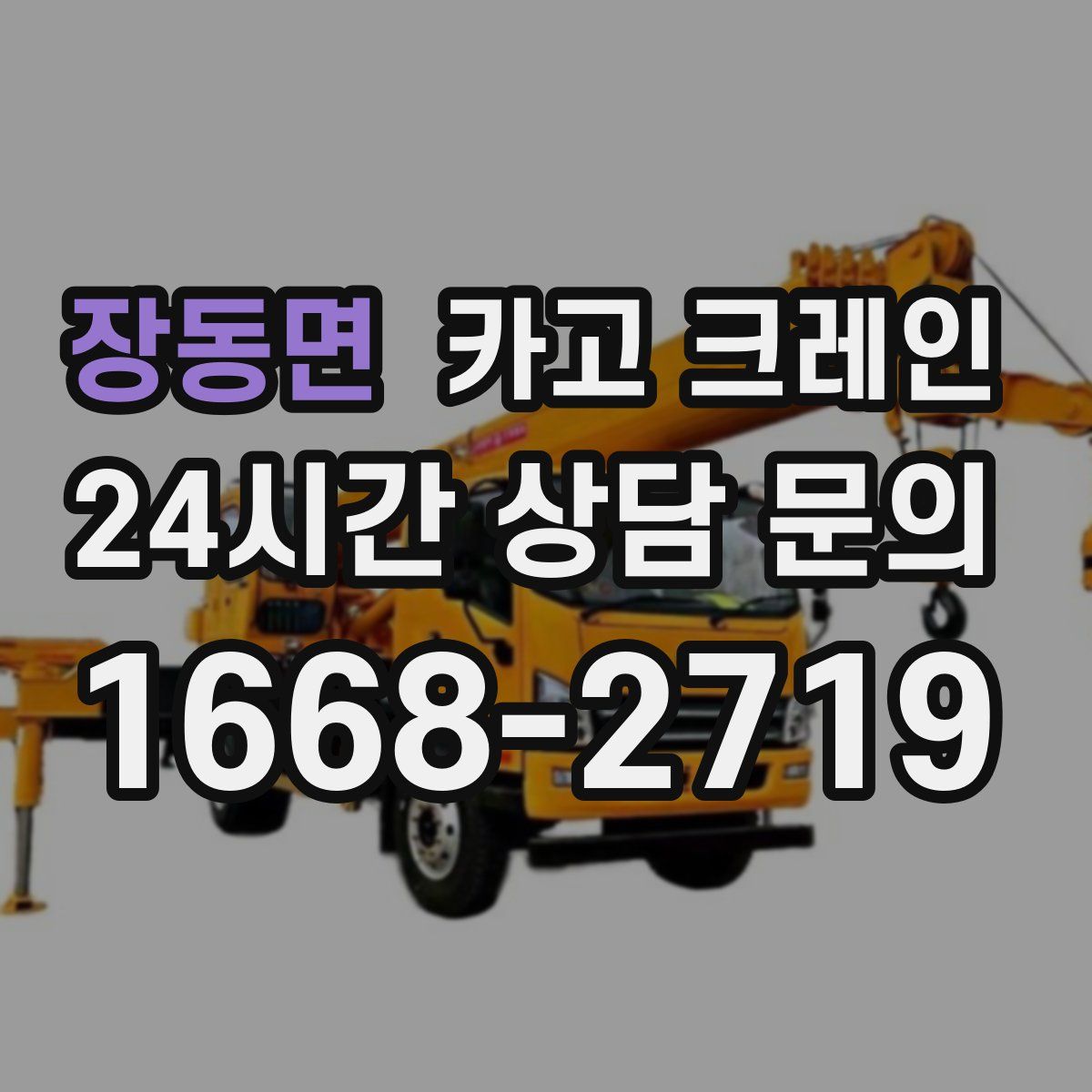 장동면 카고 크레인