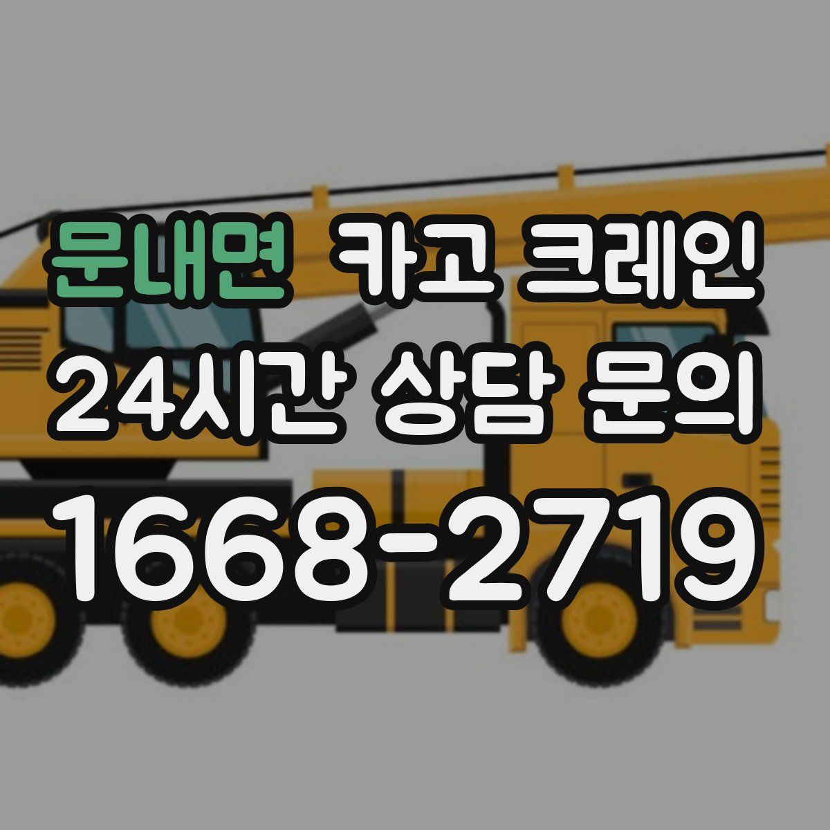 문내면 카고 크레인