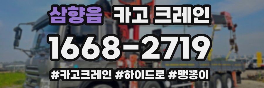 삼향읍 크레인 작업