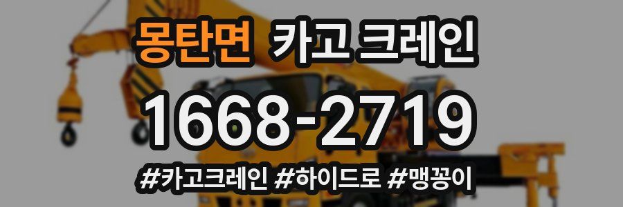 몽탄면 크레인 작업