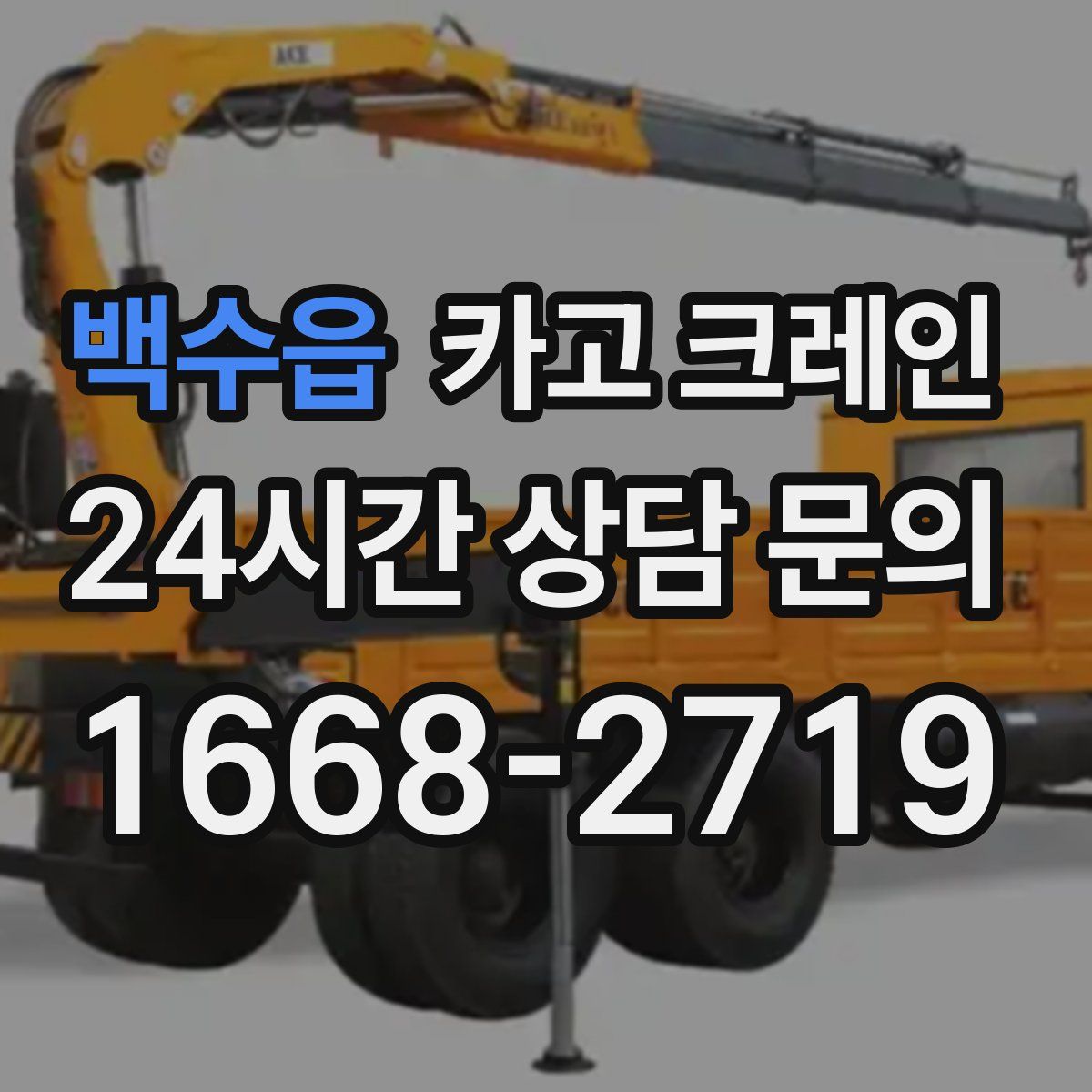 백수읍 카고 크레인