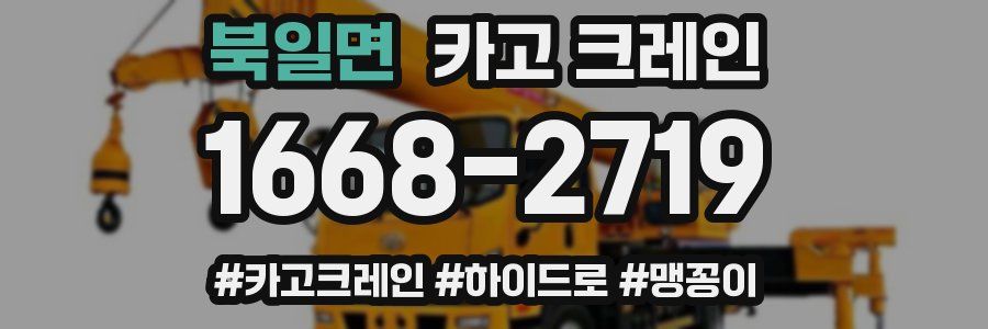 북일면 크레인 작업