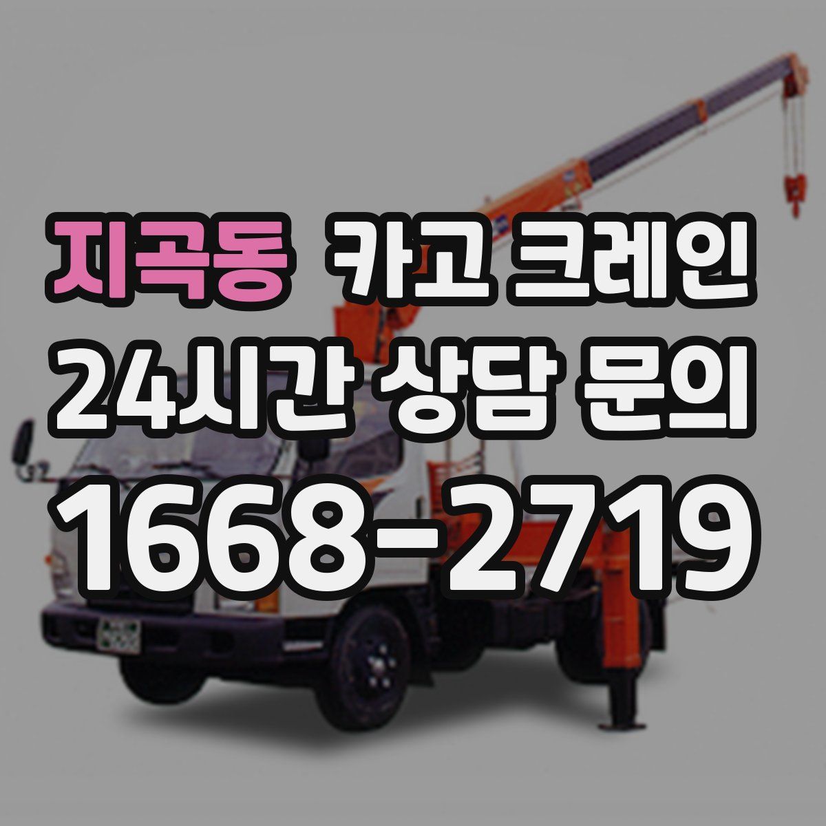 지곡동 카고 크레인