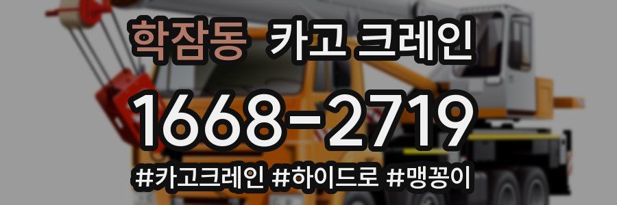 학잠동 크레인 작업